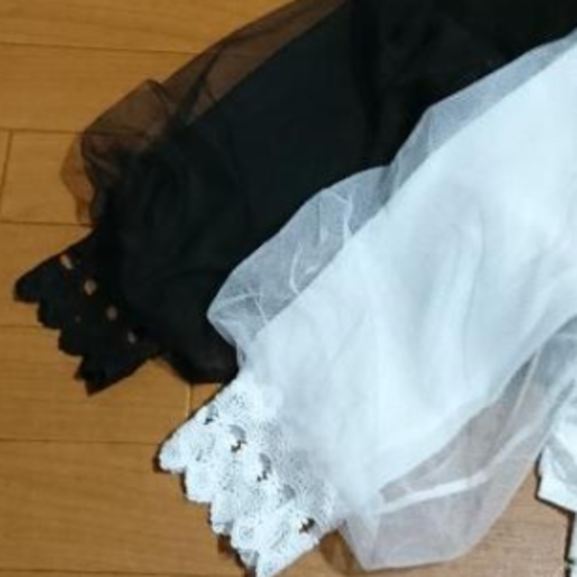 しまむら(シマムラ)のしまむら  宮城舞  レース  ブラウス  黒白セットL レディースのトップス(シャツ/ブラウス(長袖/七分))の商品写真