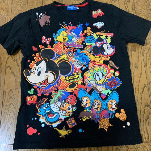 Disney(ディズニー)のディズニー Tシャツ 黒 レディースのトップス(Tシャツ(半袖/袖なし))の商品写真