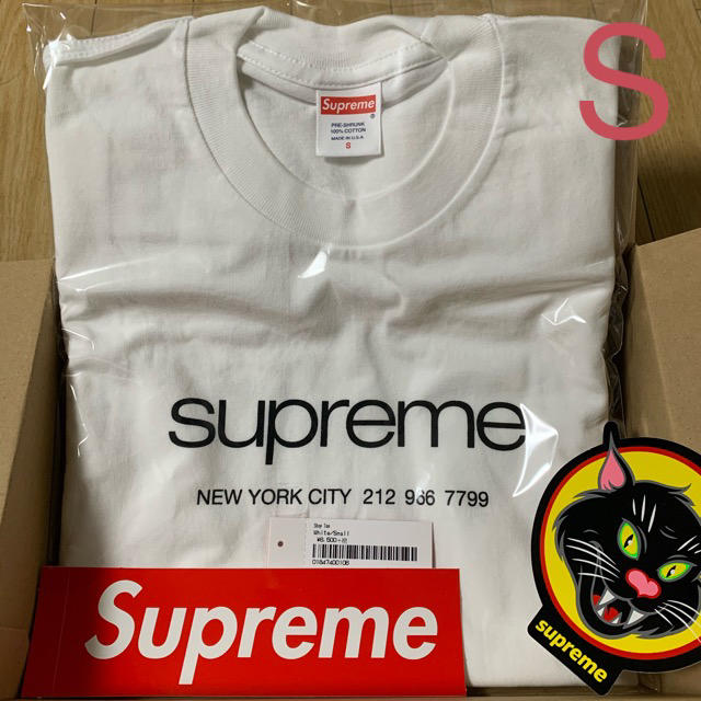 Supreme shop tee  White Sサイズ