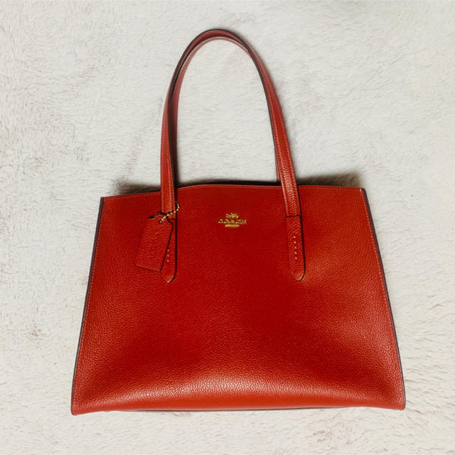 COACH - nagomich様専用 美品！COACH コーチ トートバッグ 赤 正規品の