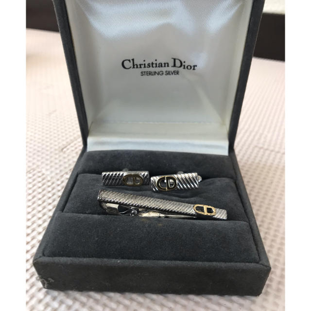 Christian Dior シルバー 925 ネクタイピン カフスセット