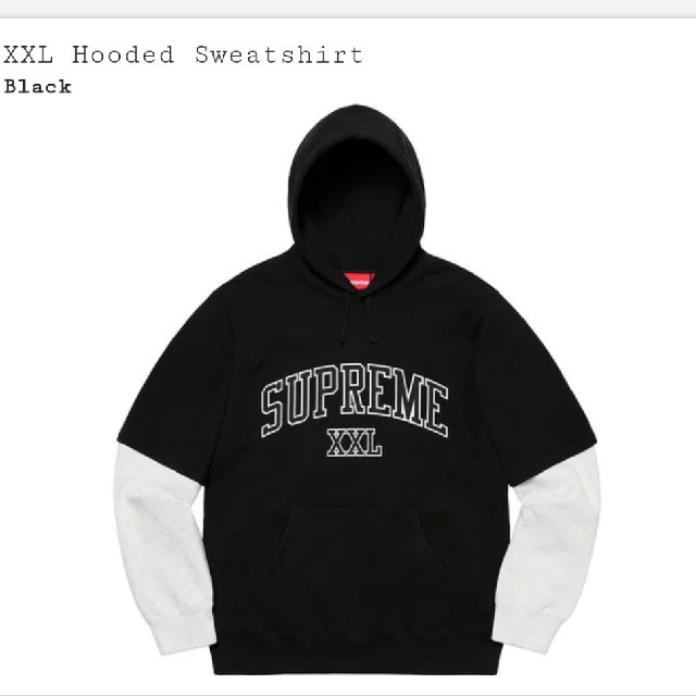 トップスSupreme XXL Hooded Sweatshirt 希少XL