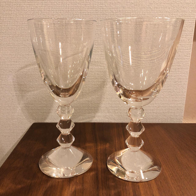 Baccarat(バカラ)のバカラ　ベガ・ペアワイングラス　クリスタル　 インテリア/住まい/日用品のキッチン/食器(グラス/カップ)の商品写真