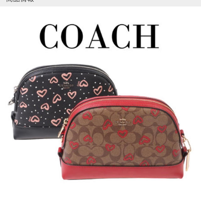 coach  ショルダーバッグ バッグ ハート柄