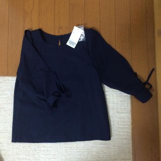 マジェスティックレゴン(MAJESTIC LEGON)の試着のみ✨タグ付き リボンパフ袖ブラウス(シャツ/ブラウス(長袖/七分))