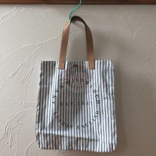 アニヤハインドマーチ(ANYA HINDMARCH)の新品 アニヤハインドマーチ トートバッグ ストライプ 茶(トートバッグ)