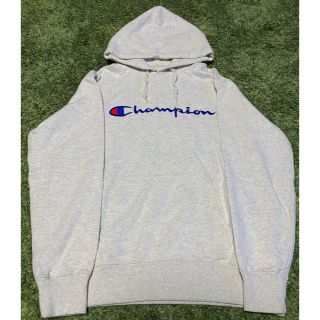 チャンピオン(Champion)のチャンピオン　刺繍ロゴ有りパーカー　グレー(パーカー)