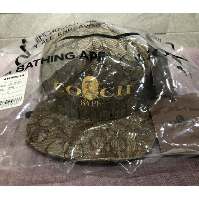 A BATHING APE(アベイシングエイプ)のA Bathing Ape × Coach Baseball Cap メンズの帽子(キャップ)の商品写真