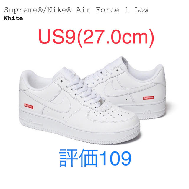 靴/シューズ白27.0 Supreme®/Nike® Air Force 1 Low
