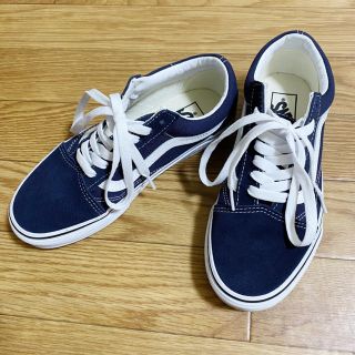 ビューティアンドユースユナイテッドアローズ(BEAUTY&YOUTH UNITED ARROWS)のbeauty&youth購入VANS ネイビーオールドスクール　22.5cm(スニーカー)