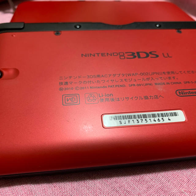 Nintendo 3DS  LL 本体 レッド/ブラック　MHシリーズセット 3