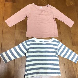 ムジルシリョウヒン(MUJI (無印良品))の無印 80 長袖Tシャツ 2枚おまとめ(Ｔシャツ)