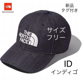 ザノースフェイス(THE NORTH FACE)の【新品未使用】ノースフェイス ロゴキャップ インディゴ　ID(キャップ)