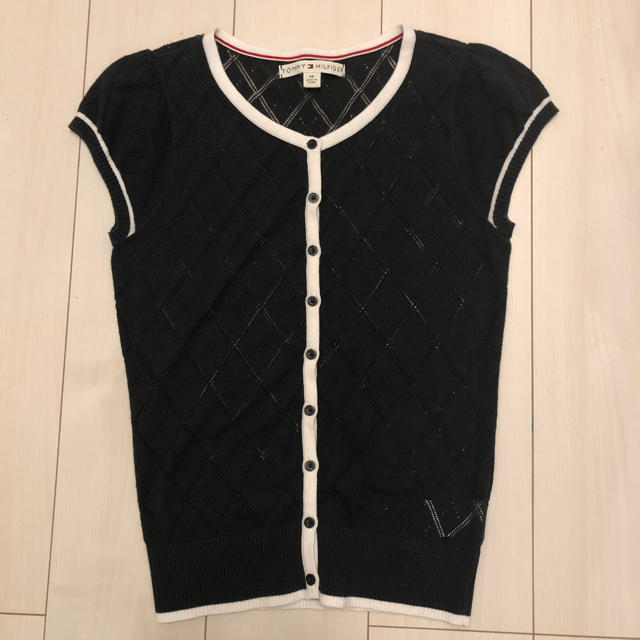 TOMMY HILFIGER(トミーヒルフィガー)のトミーフィルフィガー　tommy   ニット　Tシャツ　カーディガン　M レディースのトップス(Tシャツ(半袖/袖なし))の商品写真