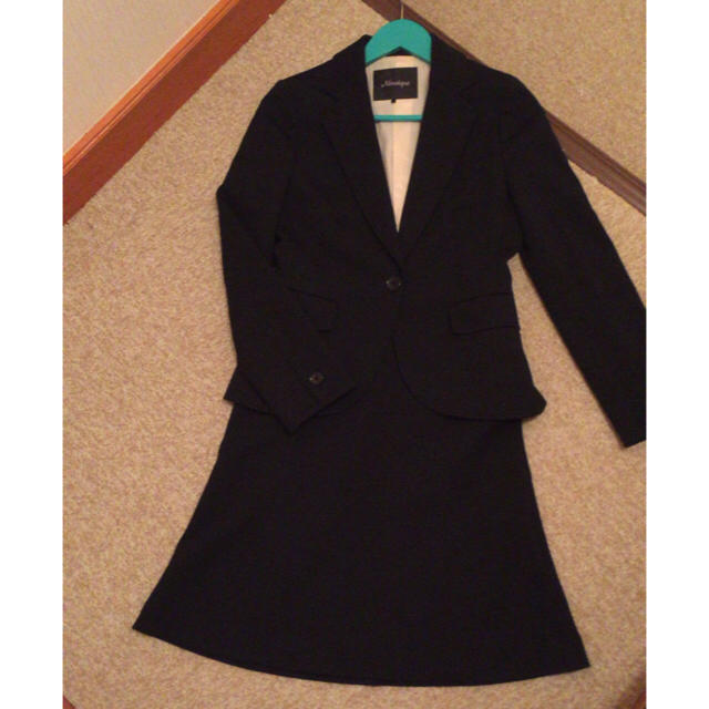 ソフトブラックスーツ上下✿ レディースのフォーマル/ドレス(スーツ)の商品写真