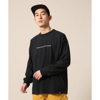 フリークスストア(FREAK'S STORE)の別注ロゴロンＴシャツ UNIVERSAL OVERALL 黒 RAGEBLUE(Tシャツ/カットソー(七分/長袖))