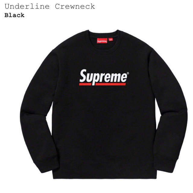 Mサイズ 黒★Supreme 20ss Underline Crewneck購入先