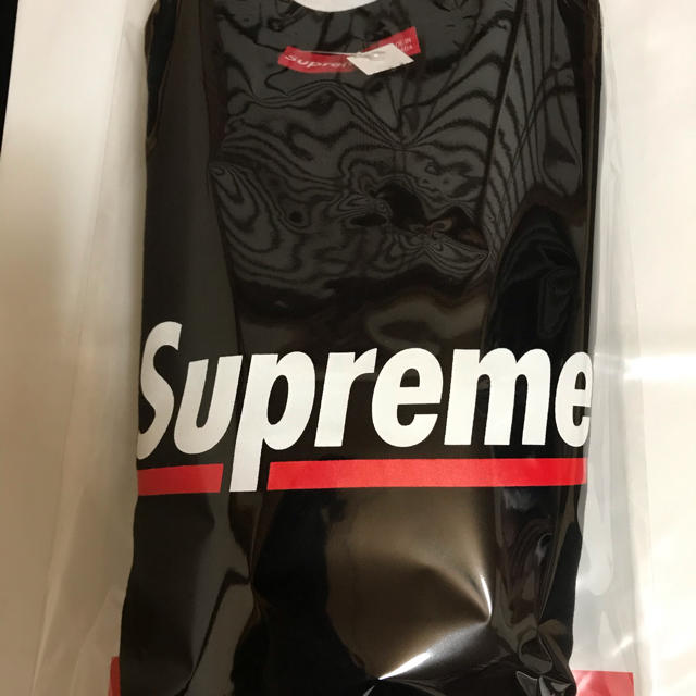 SALE/72%OFF】 supreme underline crewneck ブラック Mサイズ