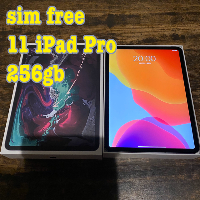 ⑥ simフリー 11インチ iPad Pro 2018  256gb