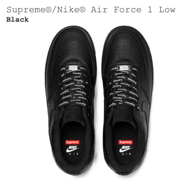 Supreme(シュプリーム)のSupreme Nike Air Force 1 Black 26.5 メンズの靴/シューズ(スニーカー)の商品写真