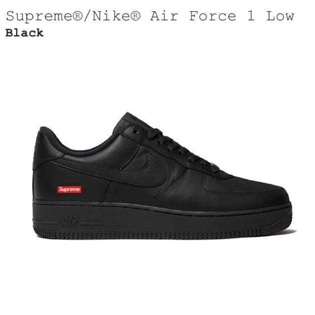 Supreme(シュプリーム)のSupreme Nike Air Force 1 Black 26.5 メンズの靴/シューズ(スニーカー)の商品写真