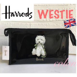 ハロッズ(Harrods)のHarrods ウェスティ★ポーチ/コスメポーチ 《新品タグ付》送料込(ポーチ)