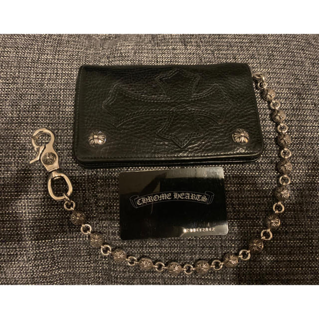 珍しい Chrome Hearts - クロムハーツ財布 ウォレットチェーンセット