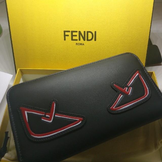 【新品　未使用】FENDI　ラウンドファスナー長財布モンスター | フリマアプリ ラクマ