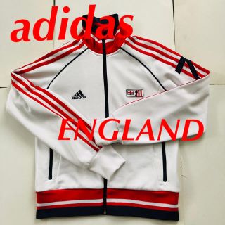 アディダス(adidas)のadidas アディダス ジャージ ジャケット M 白 ENGLAND(その他)