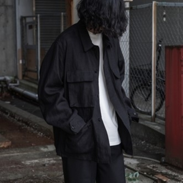 2 comoli 20ss リネン BDU ジャケット - ミリタリージャケット