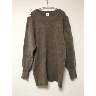 ビューティアンドユースユナイテッドアローズ(BEAUTY&YOUTH UNITED ARROWS)の【美品】roku  6 ショルダー2hole ニット ユナイテッドアローズ(ニット/セーター)