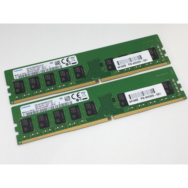 SAMSUNG DDR4 2400 ECC Unbuffered 8GBx2