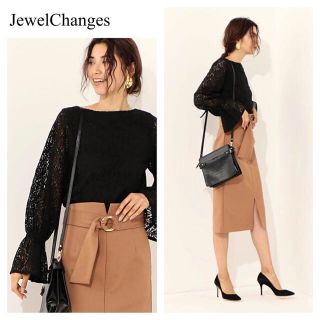 ジュエルチェンジズ(Jewel Changes)の【タグ付】JewelChanges レーストップス ブラウス ジュエルチェンジズ(シャツ/ブラウス(長袖/七分))