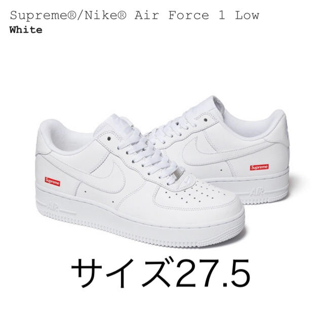 靴/シューズシュプリーム Supreme Nike Air Force 1 Low 27.5