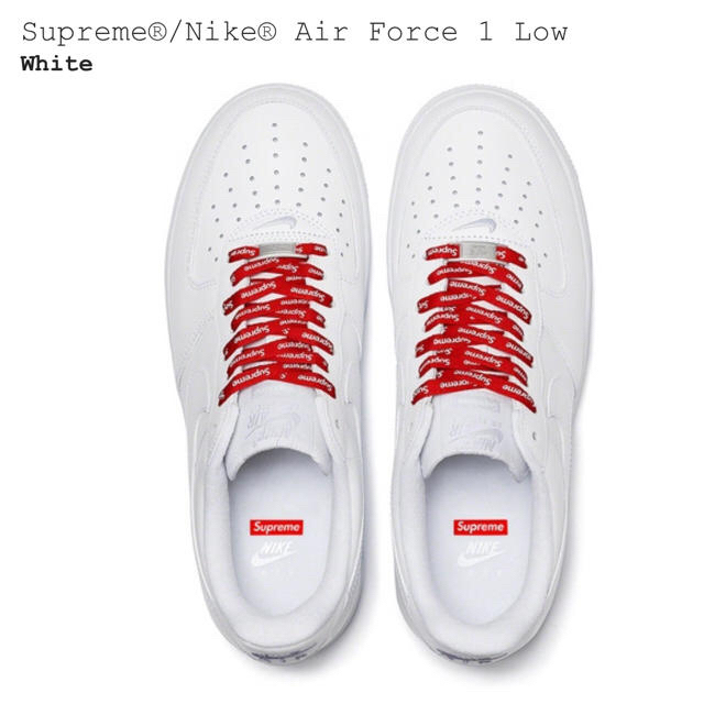 靴/シューズシュプリーム Supreme Nike Air Force 1 Low 27.5