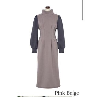 フレイアイディー(FRAY I.D)のHer lip to Two-tone Relax Midi Dress(ロングワンピース/マキシワンピース)