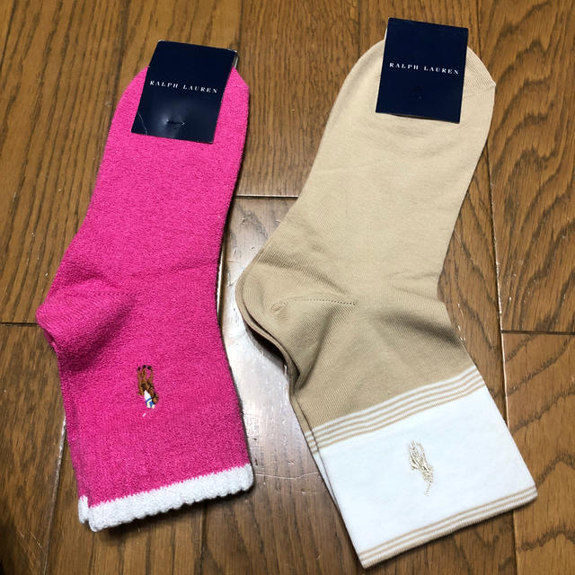 Ralph Lauren(ラルフローレン)のラルフローレン　ソックス　2足　新品未使用 レディースのレッグウェア(ソックス)の商品写真