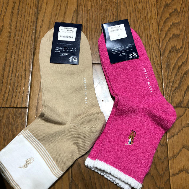 Ralph Lauren(ラルフローレン)のラルフローレン　ソックス　2足　新品未使用 レディースのレッグウェア(ソックス)の商品写真