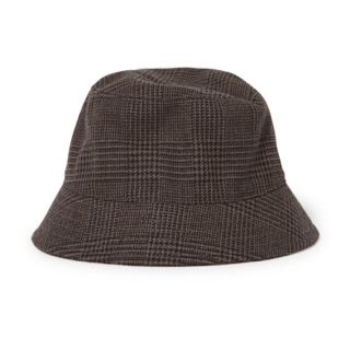 ノンネイティブ(nonnative)のnonnative グレンチェックウールバケットハット BROWN 2(ハット)