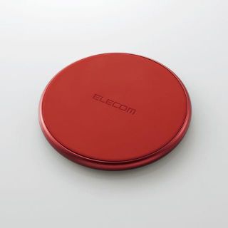 エレコム(ELECOM)のQi規格対応 ワイヤレス充電器 最大出力10W W-QA09RD(その他)