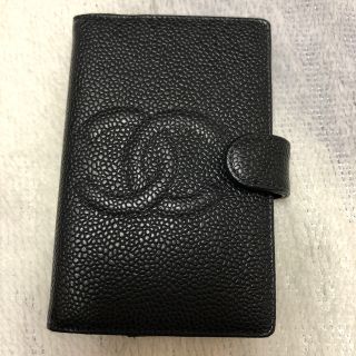 シャネル(CHANEL)の美品❣️シャネル　キャビアスキン　手帳(その他)