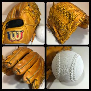 ウィルソン(wilson)の◆良型 即戦力◆ ウィルソン 一般 軟式 野球 グローブ 新品 ボール付き★(グローブ)