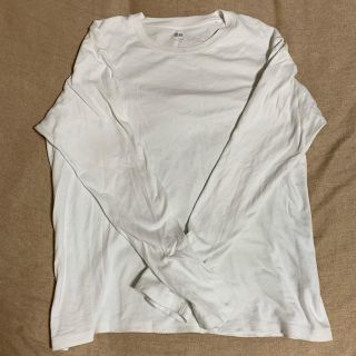 ユニクロ(UNIQLO)の白ロンＴ(Tシャツ(長袖/七分))