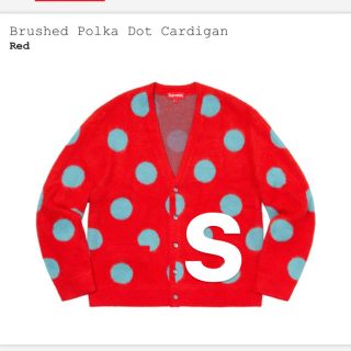 シュプリーム(Supreme)のsupreme brushed polka dot cardigan S(カーディガン)