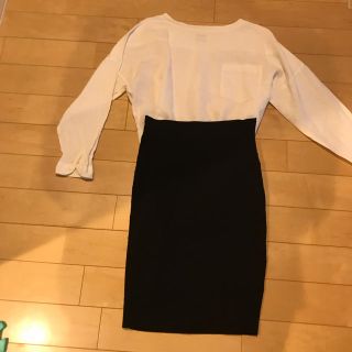 ザラ(ZARA)のZARA 黒　タイトスカート　XS(ひざ丈スカート)