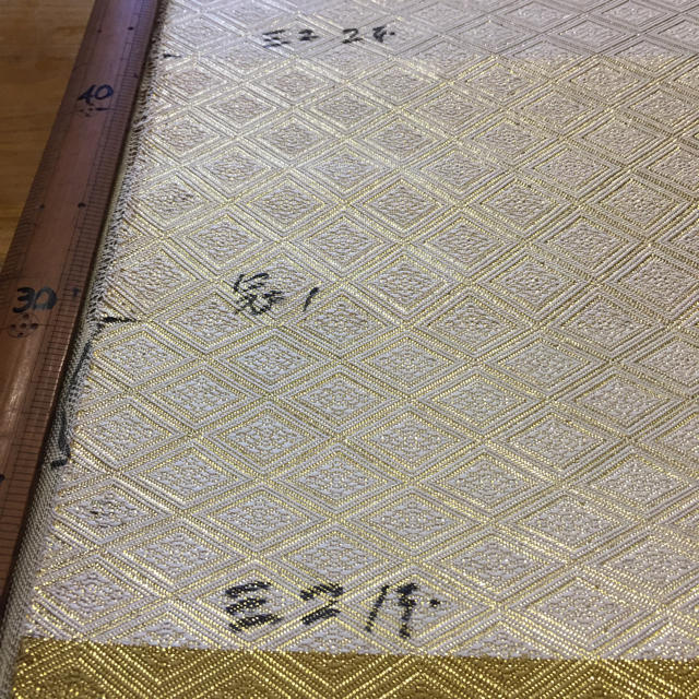 最安値】 C257京都北尾織物匠豪華西陣正絹帯サンプル刺繍材料