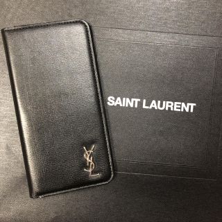 サンローラン(Saint Laurent)の完売品！ サンローラン iPhoneケース iPhoneX  ブラック(iPhoneケース)