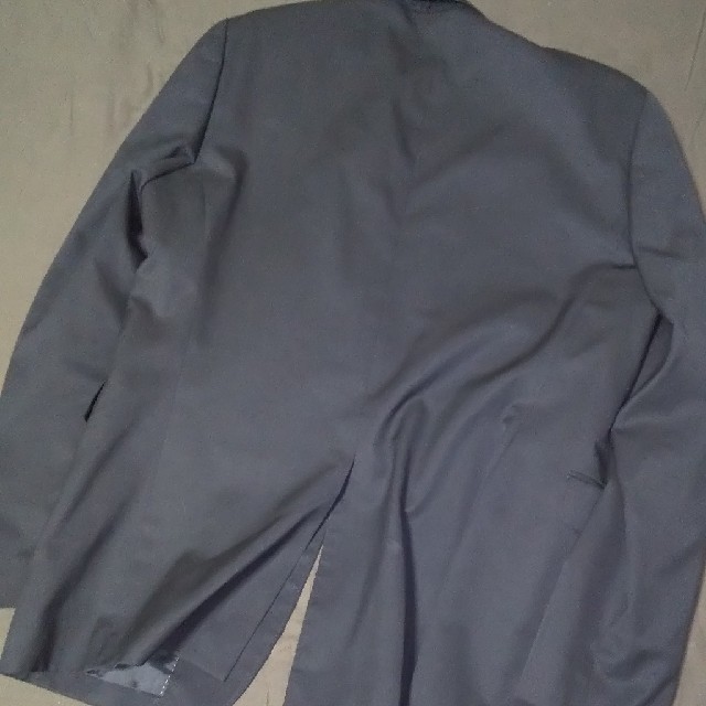 MUJI (無印良品)(ムジルシリョウヒン)の無印良品 MUJI 黒ジャケット サイズL 美品 ユニクロ メンズのジャケット/アウター(テーラードジャケット)の商品写真