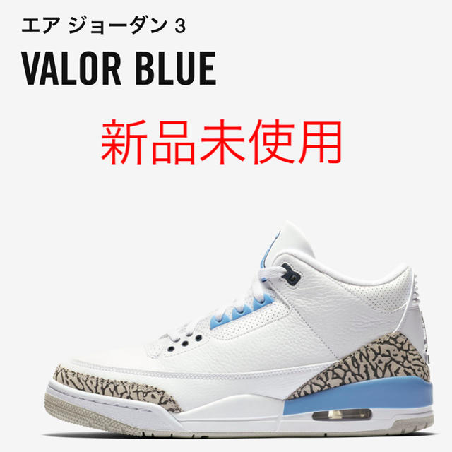 NIKE AIR JORDAN3 UNC 27.5cm エアジョーダン3