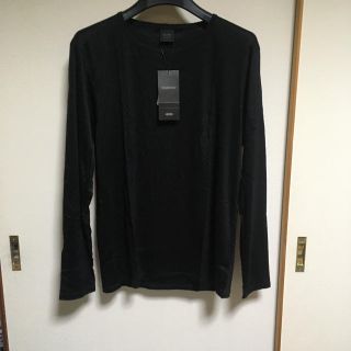 ダーバン(D’URBAN)のy様専用　D’URBAN シルク混　ブラック　長袖シャツ(Tシャツ/カットソー(七分/長袖))